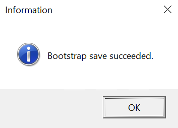 bootstrap saved dialog